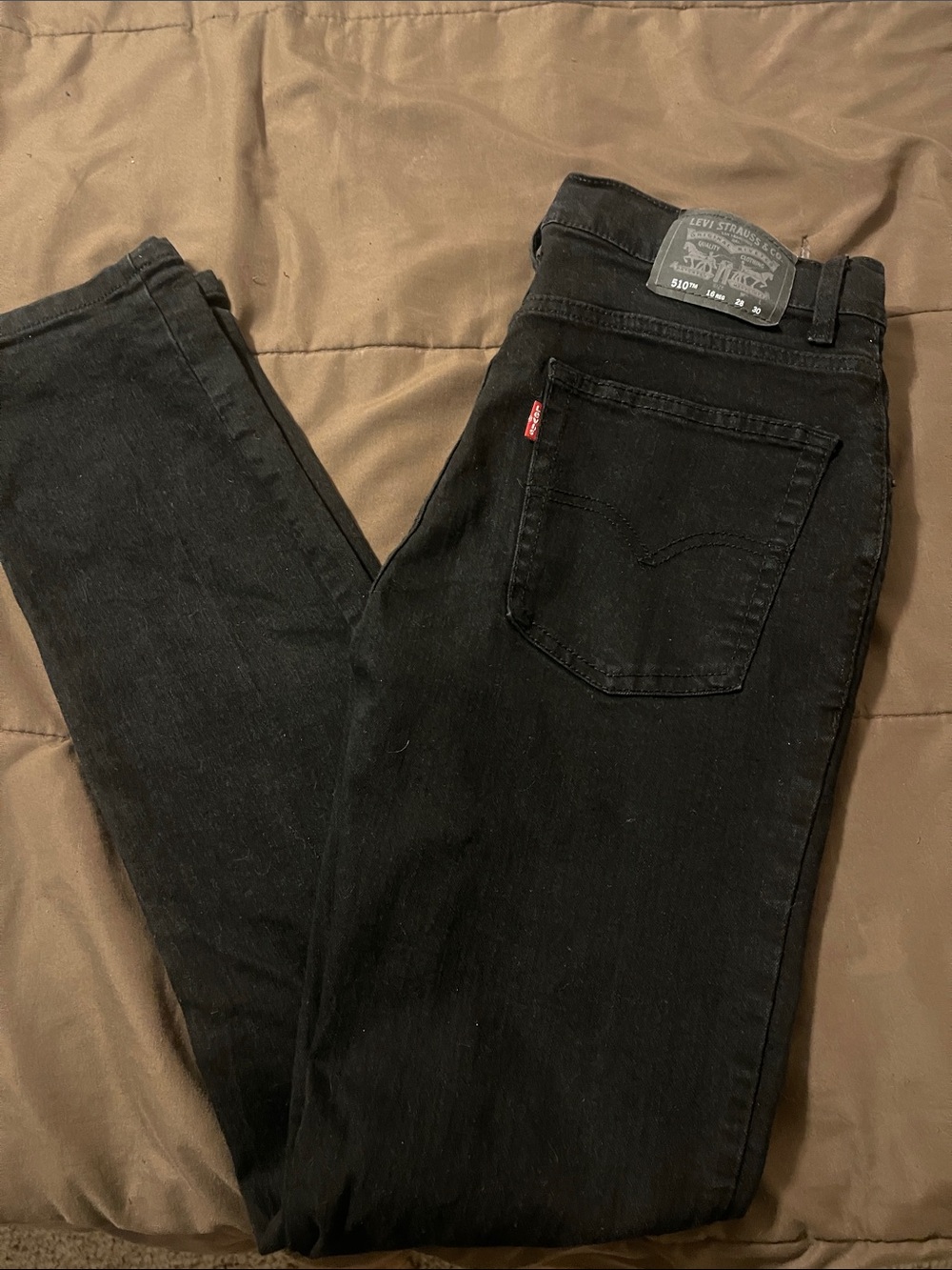 Levi's boys Black Slim Jeans - Five-Pocket Denim
